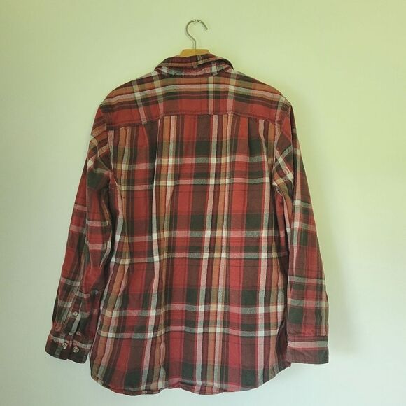 Ridgecut Toughwear Red and Green Plaid Flannel Shirt Men's Large - Picture 7 of 7